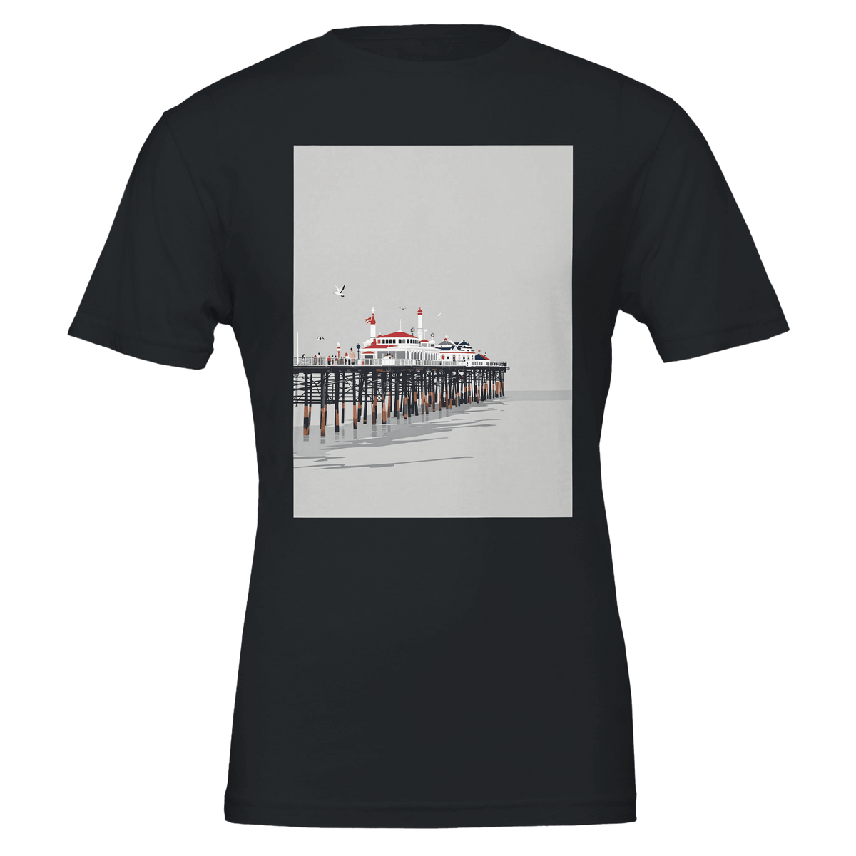 Victorian Seaside Pier T-Shirt | British Pier Tee UK - Wild Thread Co