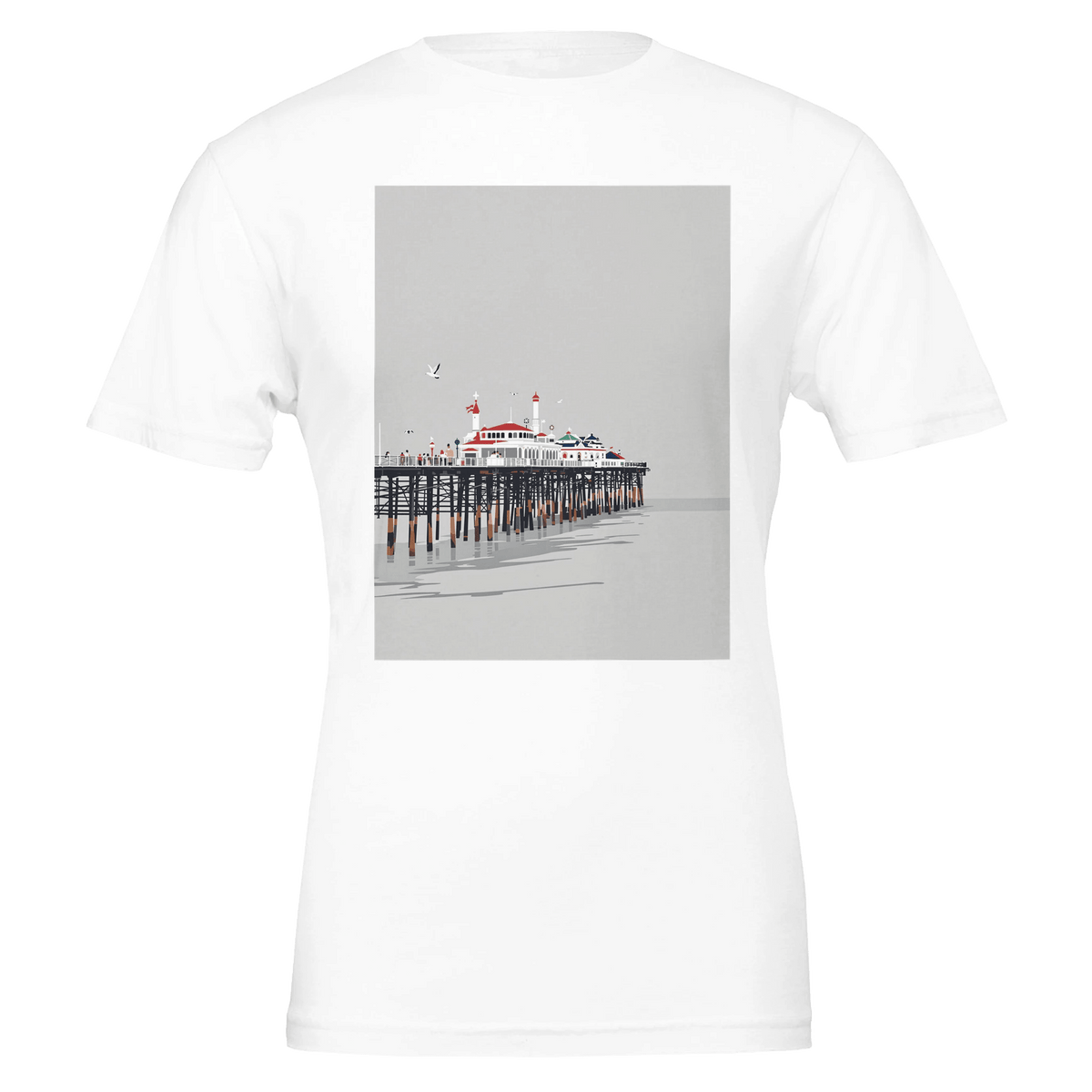 Victorian Seaside Pier T-Shirt | British Pier Tee UK - Wild Thread Co