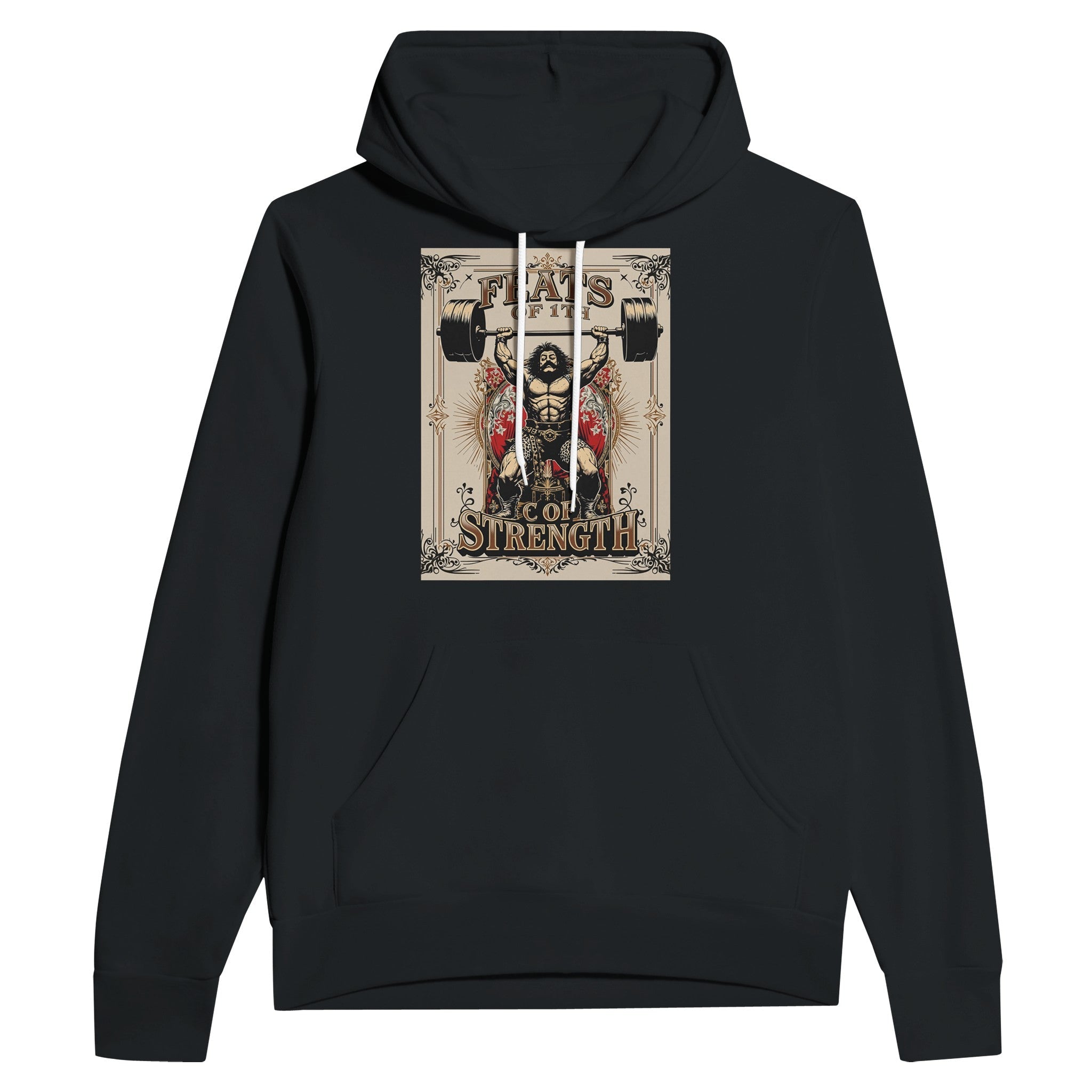Victorian Strongman Gym Hoodie | Weightlifting Gift Hoodie UK - Wild Thread Co