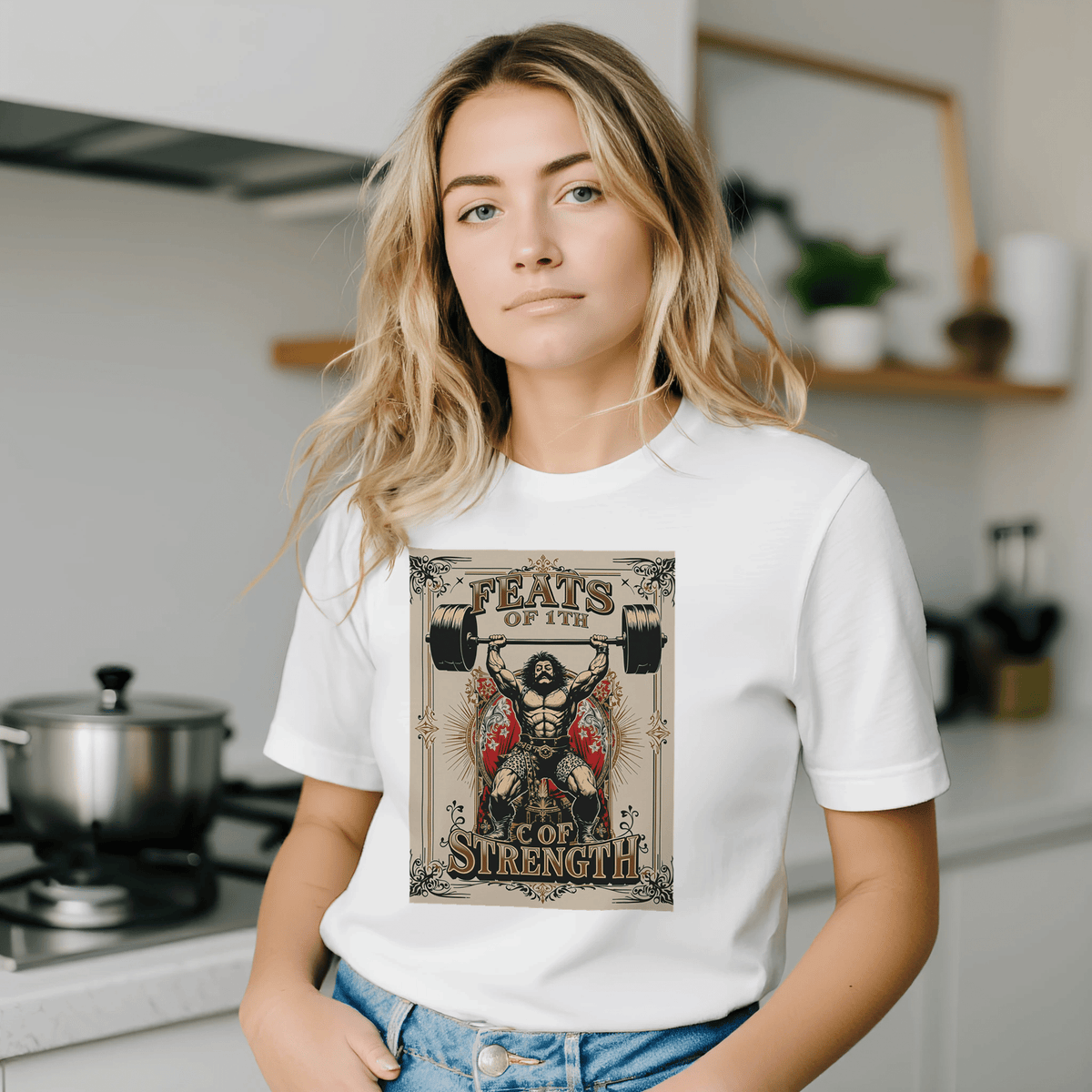 Victorian Strongman Gym Shirt | Weightlifting Gift Tee UK - Wild Thread Co