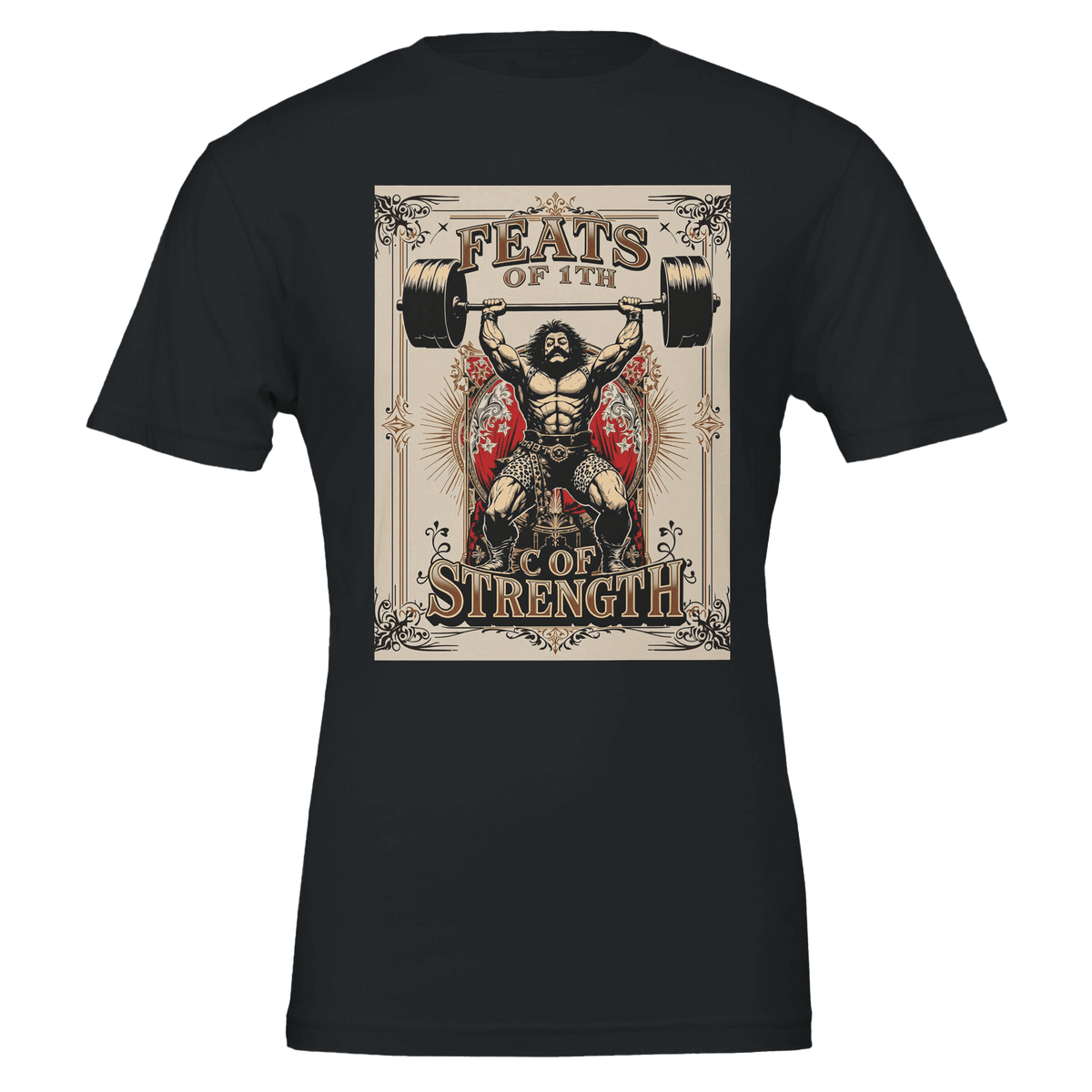 Victorian Strongman Gym Shirt | Weightlifting Gift Tee UK - Wild Thread Co