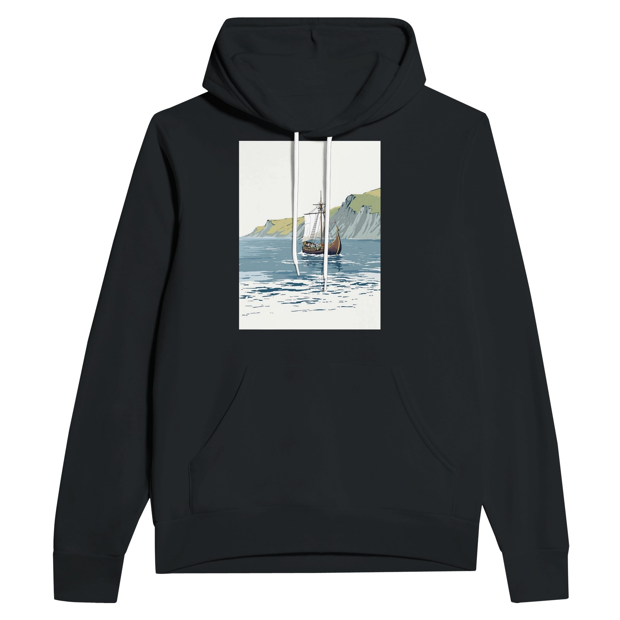 Viking Longship Hoodie | Norse History Gift | British Heritage Hoodie - Wild Thread Co