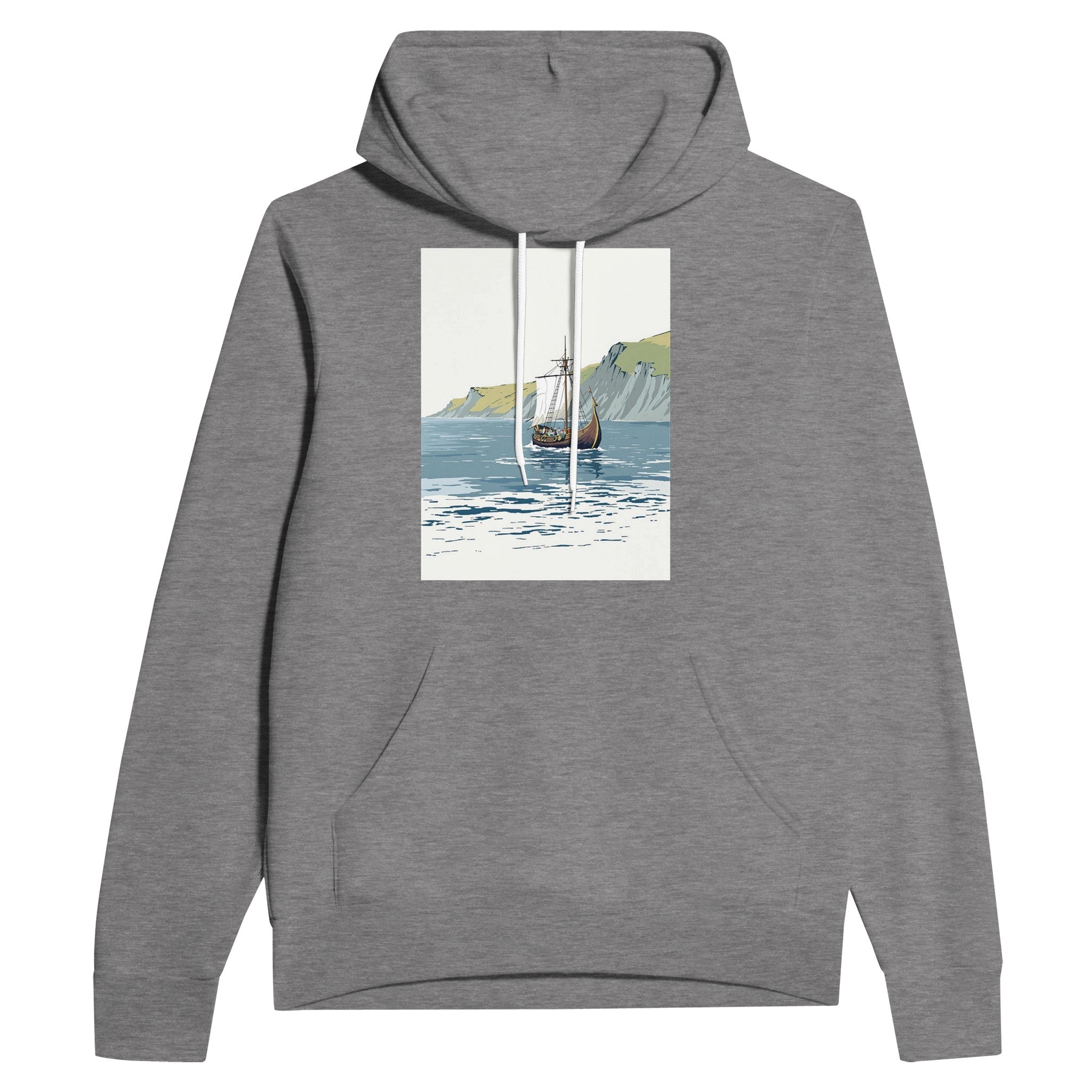 Viking Longship Hoodie | Norse History Gift | British Heritage Hoodie - Wild Thread Co