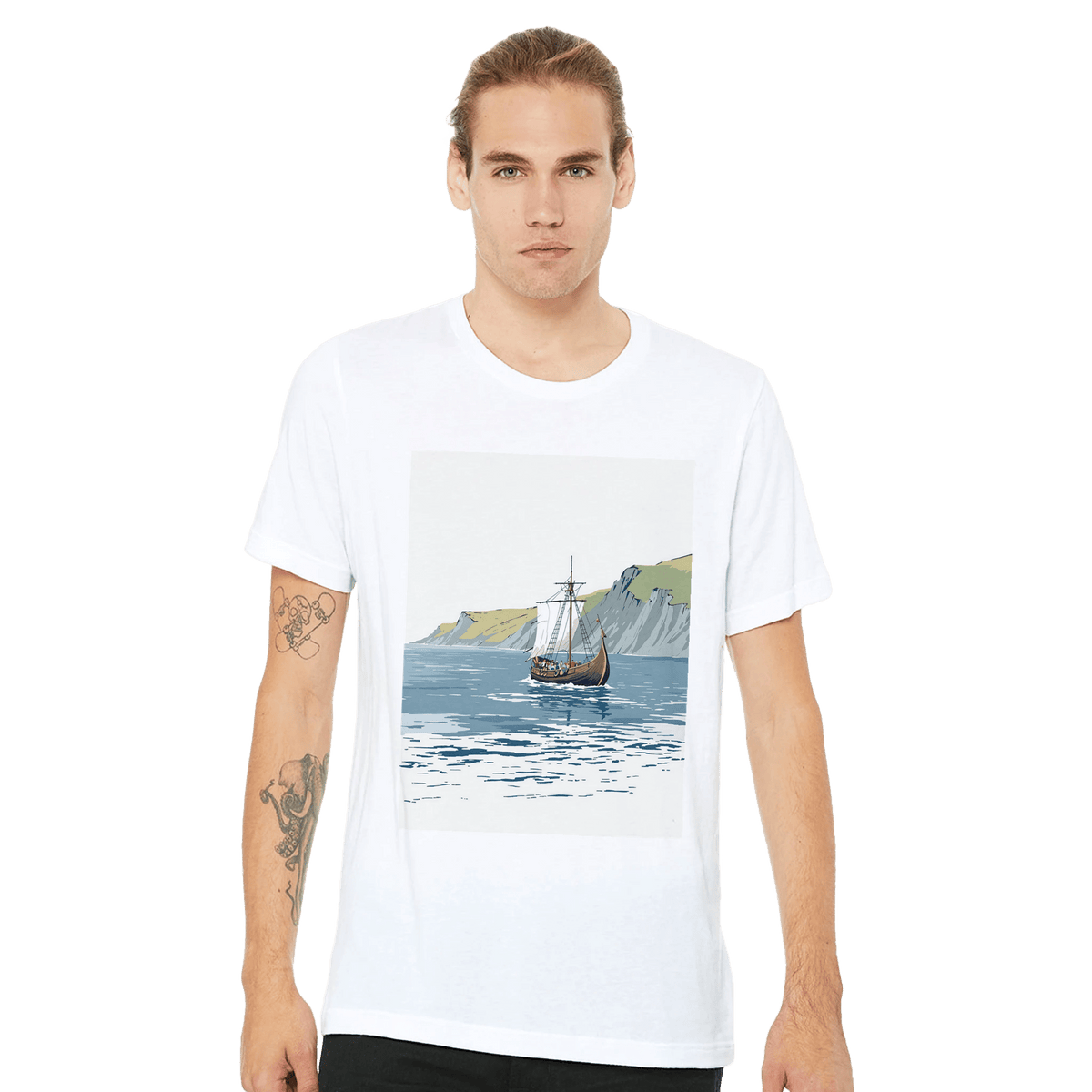 Viking Longship T-Shirt | Norse History Gift | British Heritage Tee - Wild Thread Co
