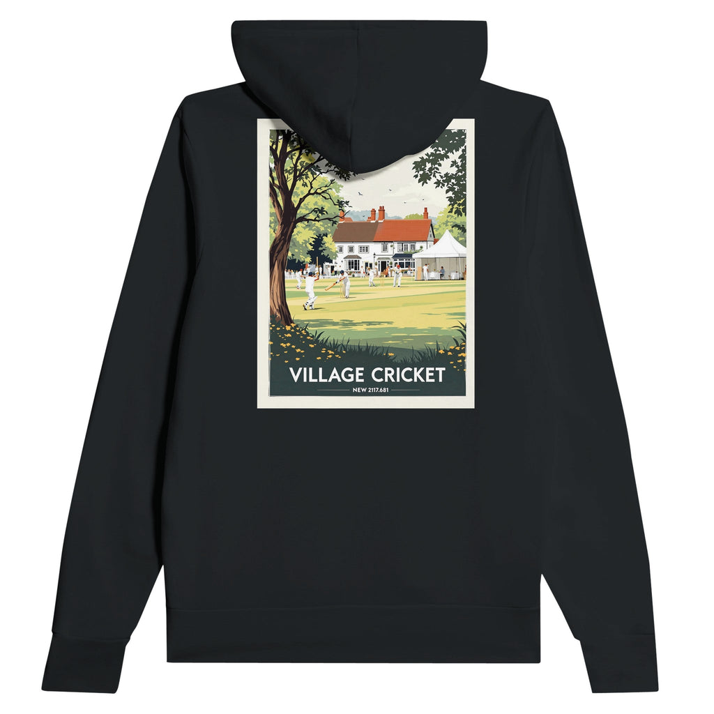 Village Cricket Hoodie | British Summer Gift | Unisex Hoodie - Wild Thread Co