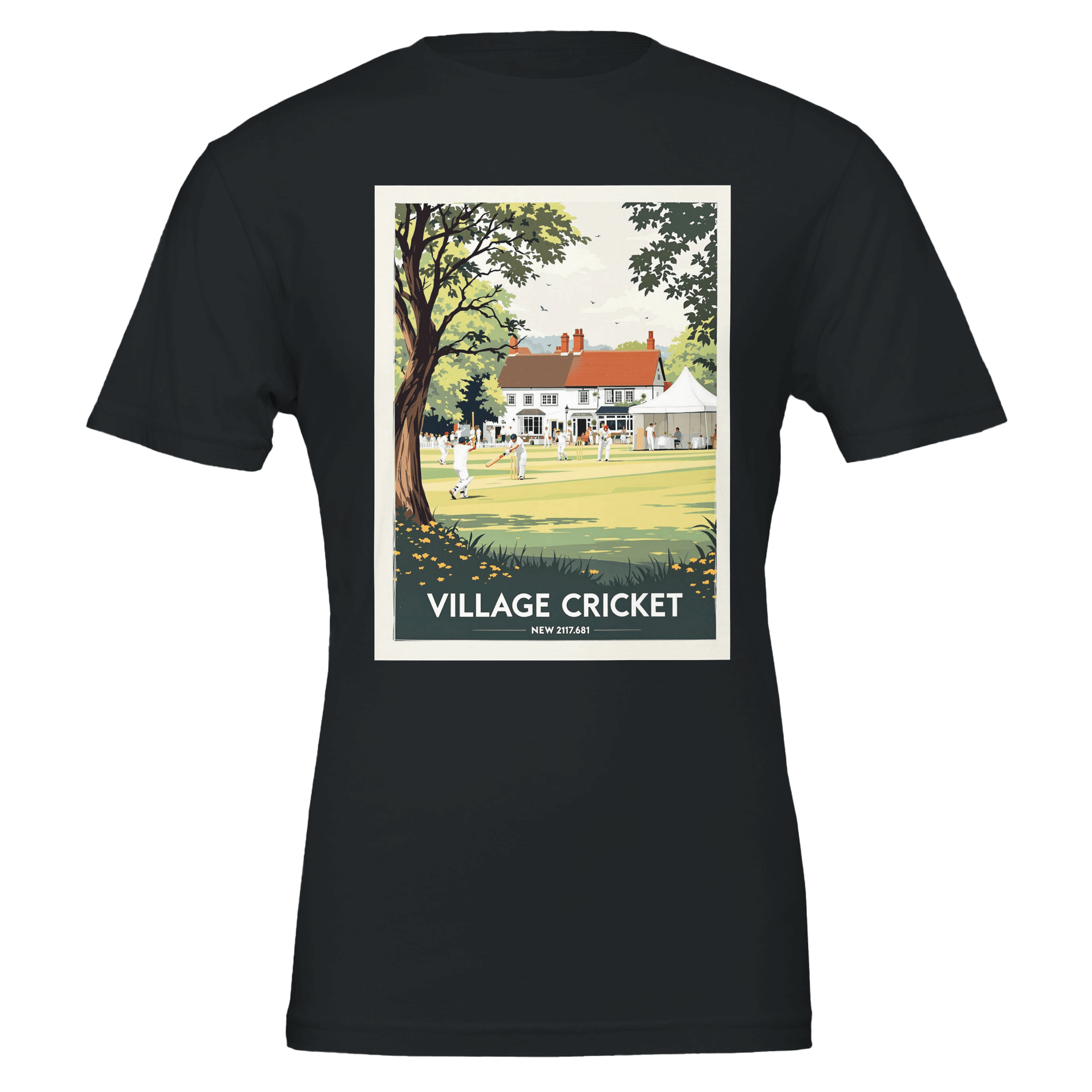 Village Cricket T-Shirt | British Summer Gift | Unisex Tee - Wild Thread Co