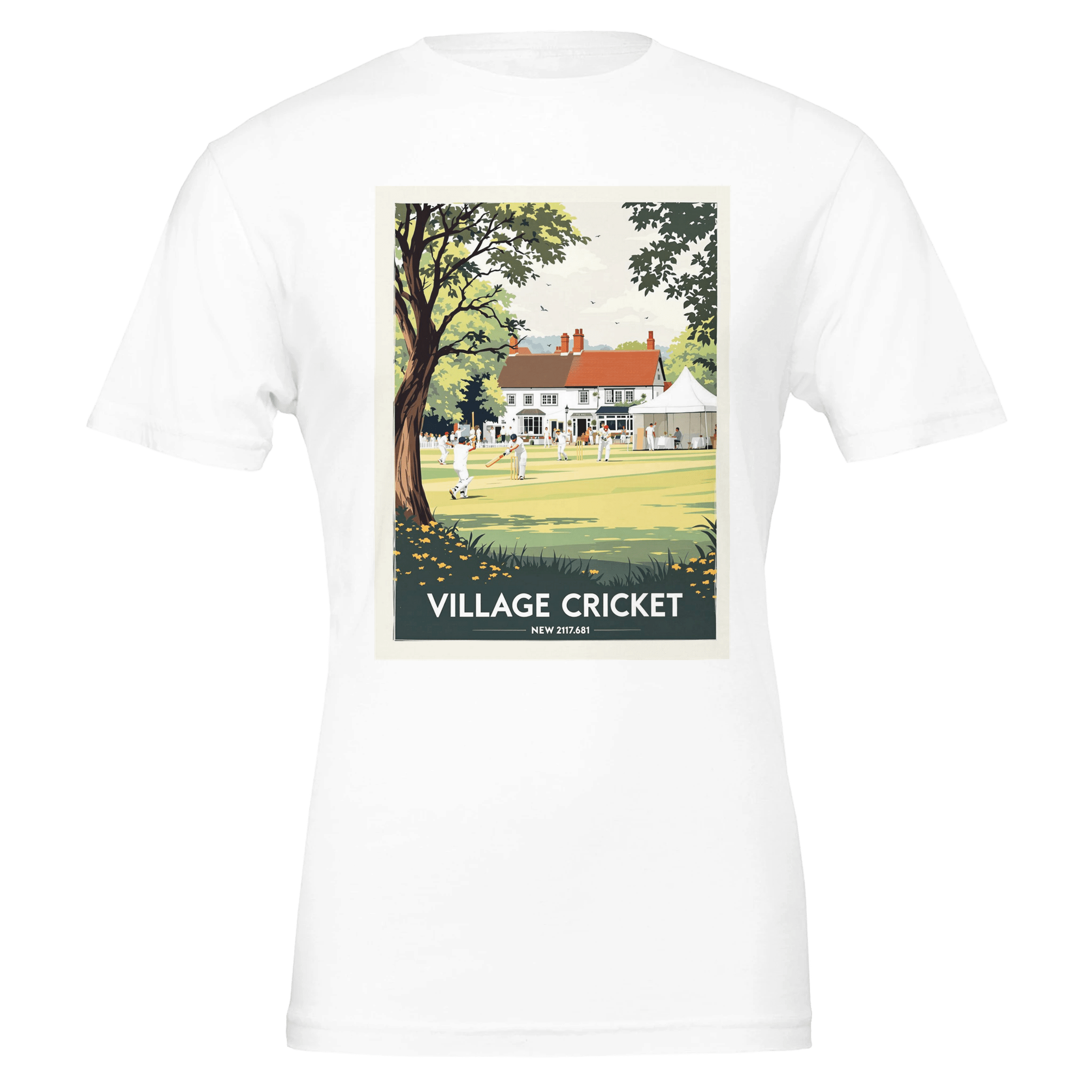Village Cricket T-Shirt | British Summer Gift | Unisex Tee - Wild Thread Co