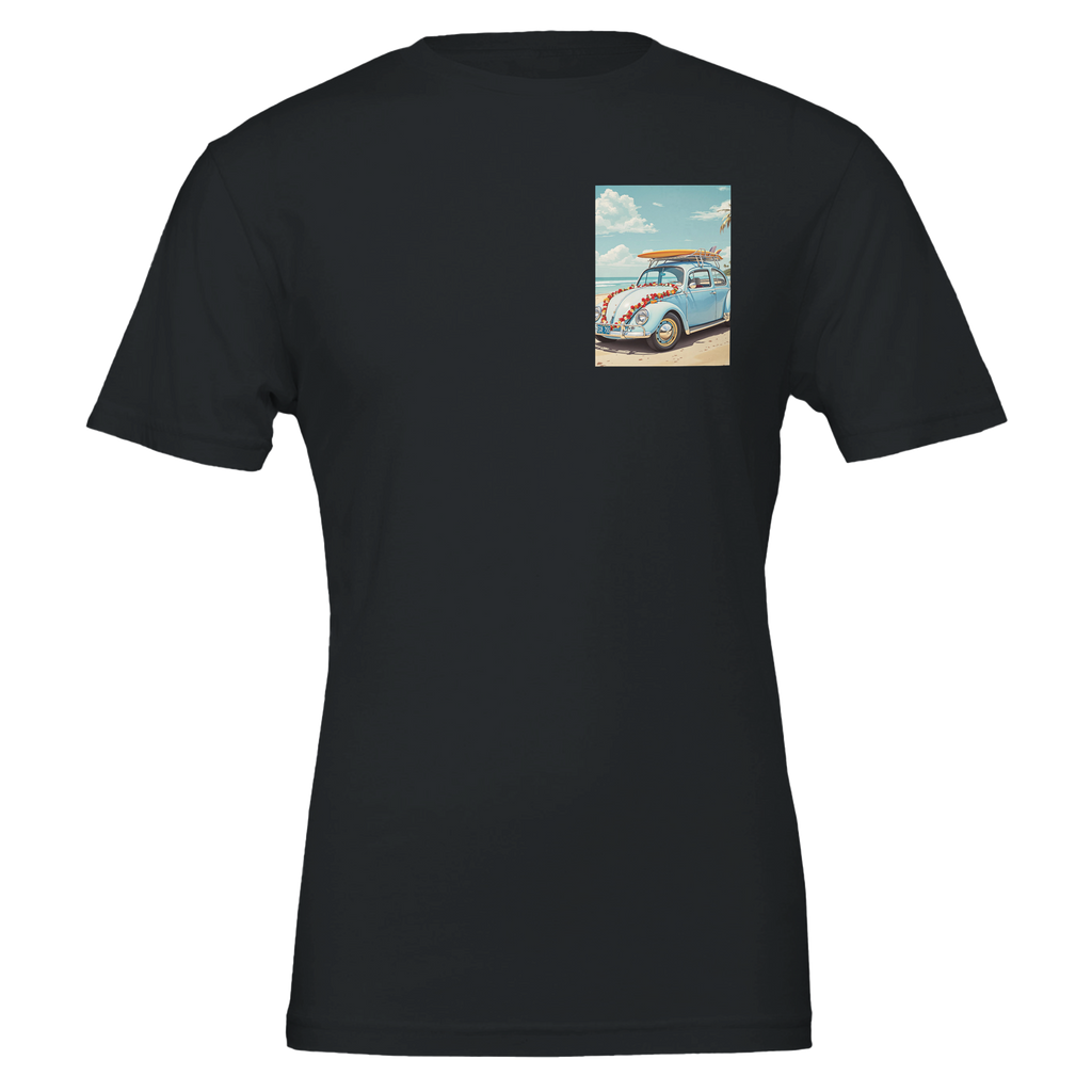 Vw Beetle Flower T-Shirt — detail view | Wild Thread Co