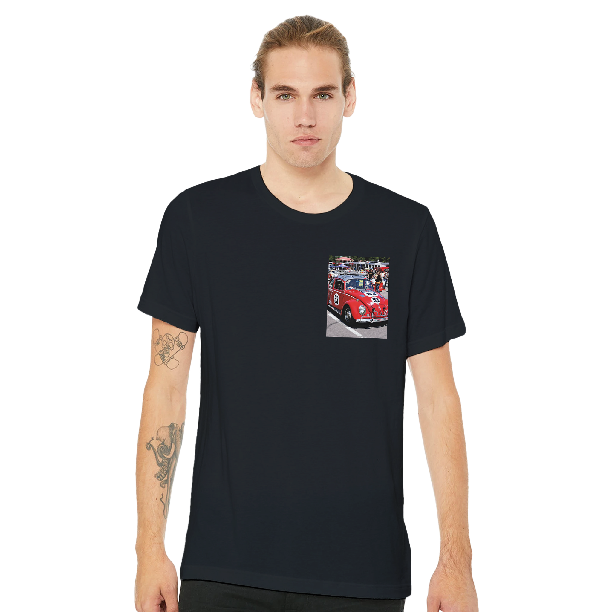 Vw Beetle Racing T-Shirt — detail view | Wild Thread Co