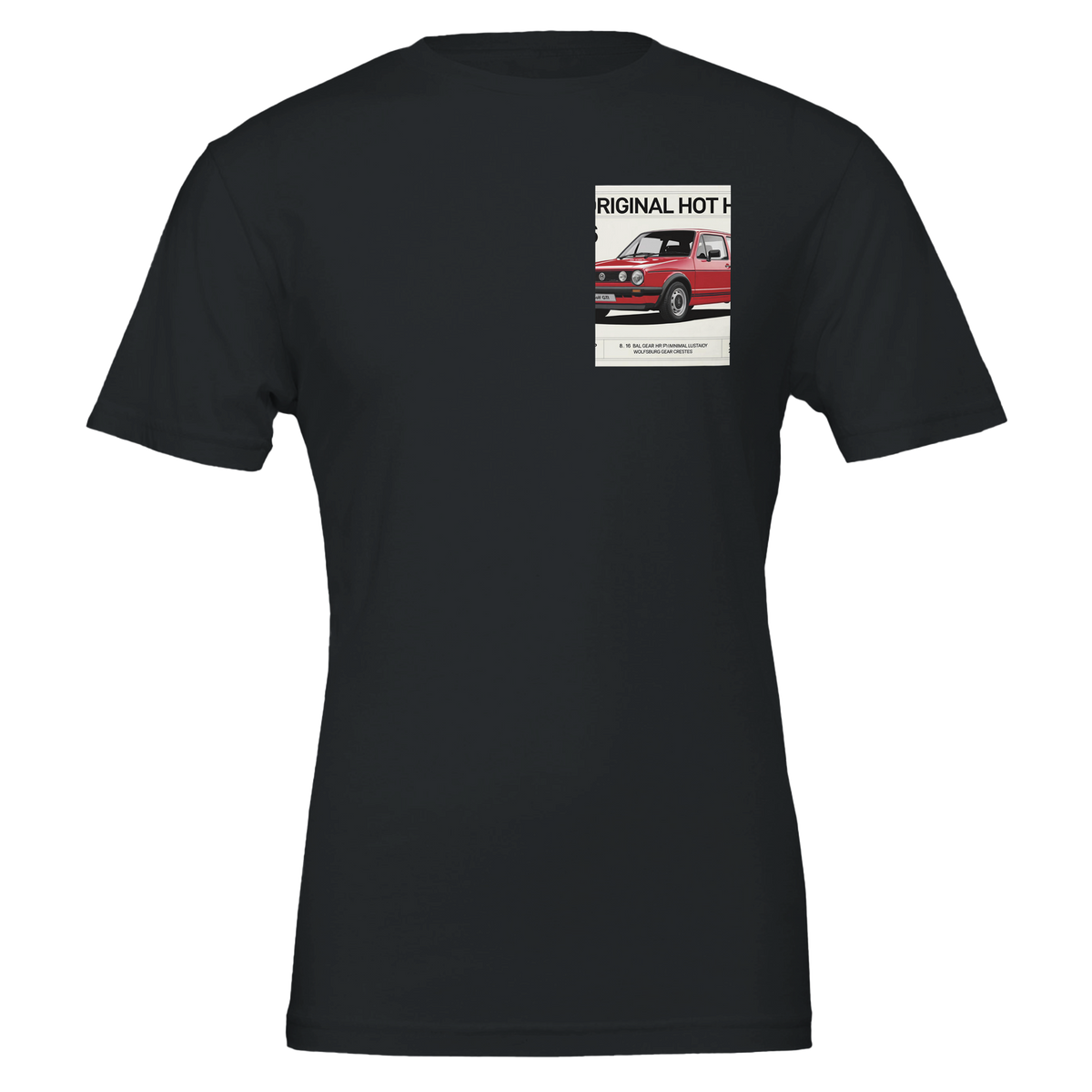 Vw Golf Gti Mk1 Hot Hatch Spec T-Shirt | Car Enthusiast Gift UK - Wild Thread Co