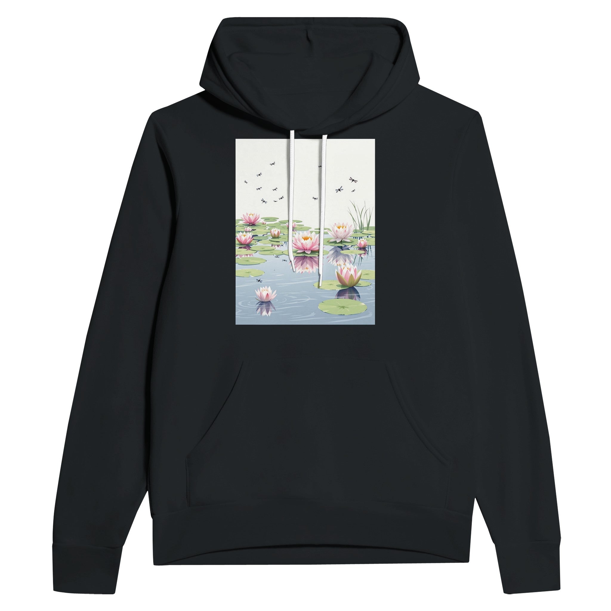 Water Lily Pond Dragonfly Hoodie | British Summer Gift - Wild Thread Co