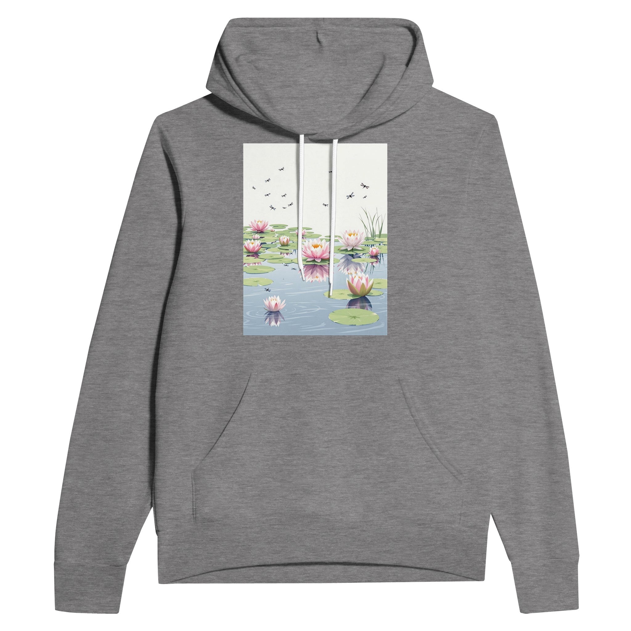 Water Lily Pond Dragonfly Hoodie | British Summer Gift - Wild Thread Co