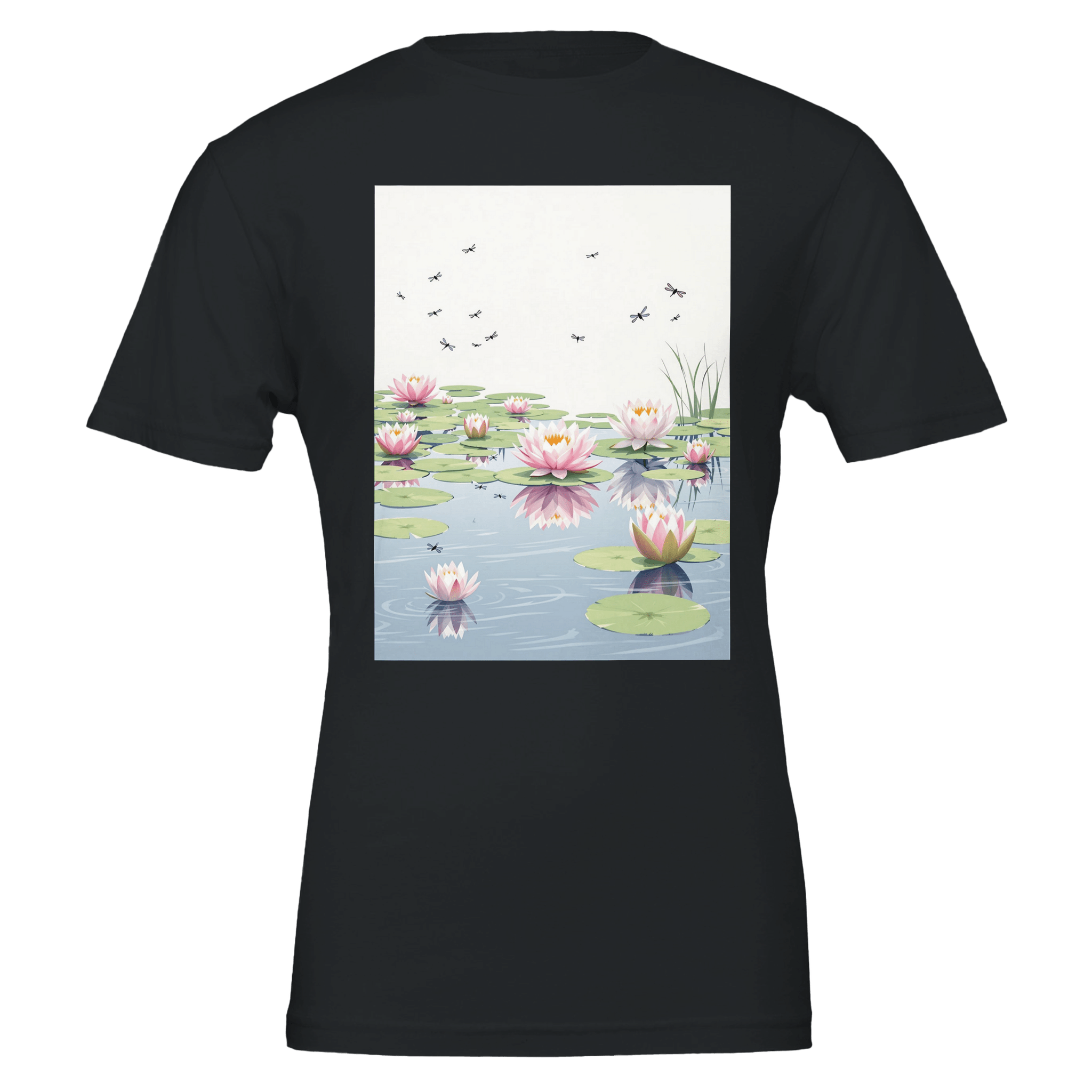 Water Lily Pond Dragonfly T-Shirt | British Summer Gift - Wild Thread Co