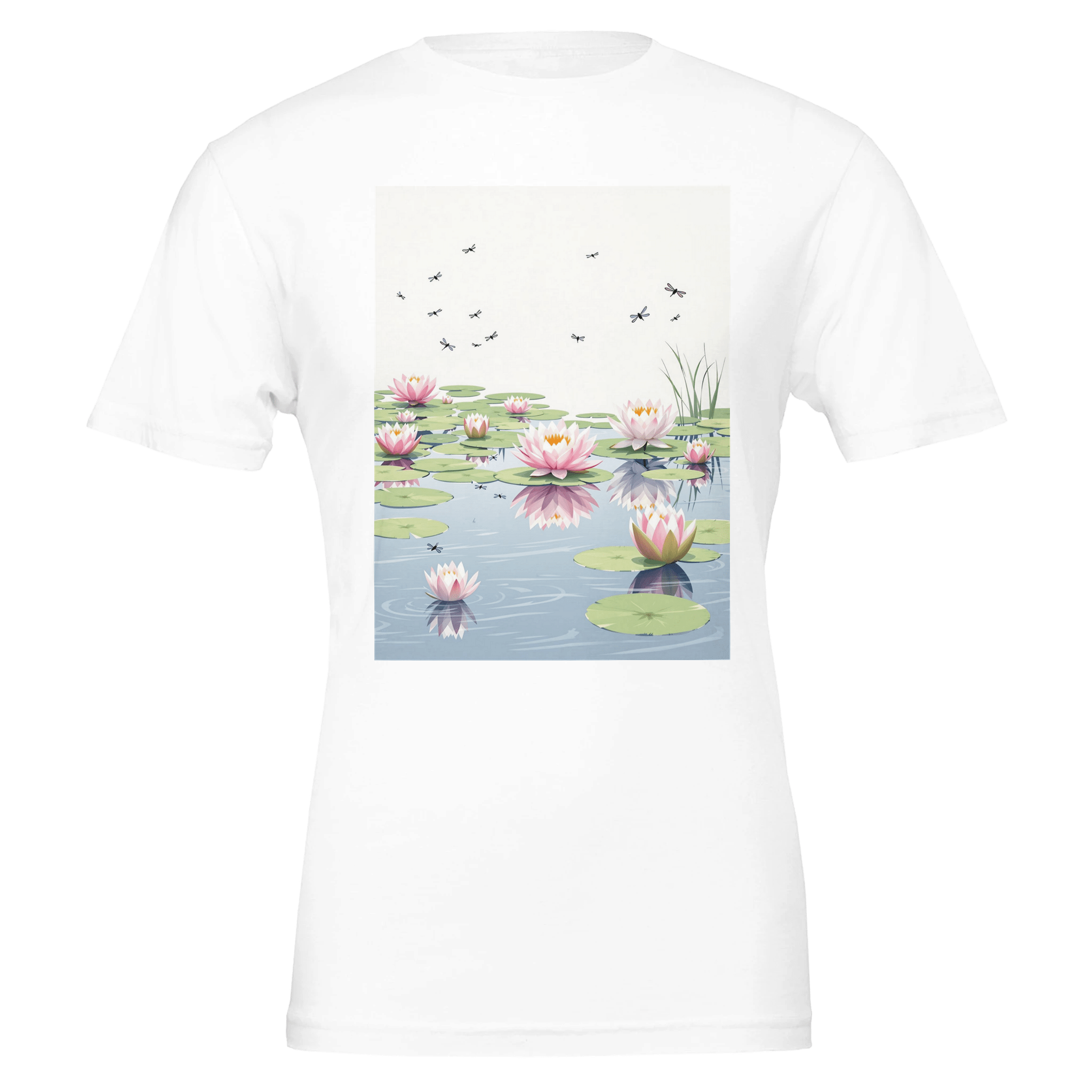 Water Lily Pond Dragonfly T-Shirt | British Summer Gift - Wild Thread Co