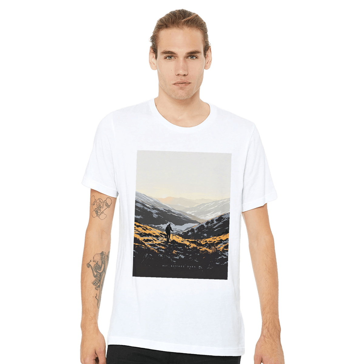 Welsh Hills Walker T-Shirt | Winter Walking Tee | Hillwalking Gift - Wild Thread Co