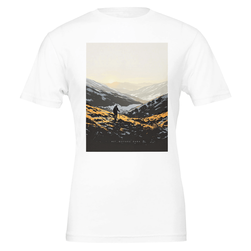 Welsh Hills Walker T-Shirt | Winter Walking Tee | Hillwalking Gift - Wild Thread Co