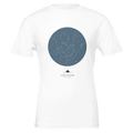 Wild Camping T-Shirt | Star Chart Constellation Map Bivouac Tee Navy - Wild Thread Co