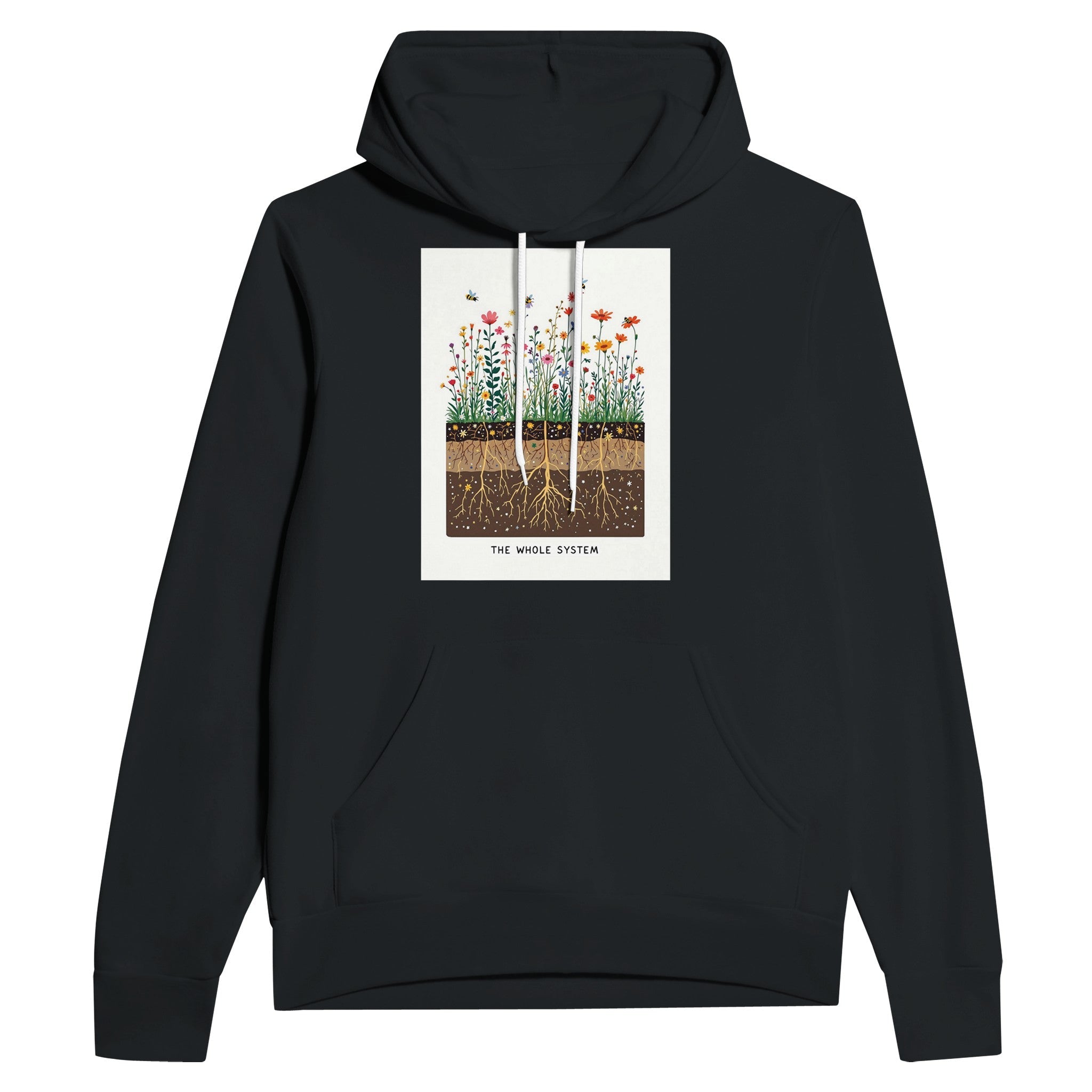Wildflower Meadow Pollinator Ecology Hoodie | UK Nature Gift - Wild Thread Co