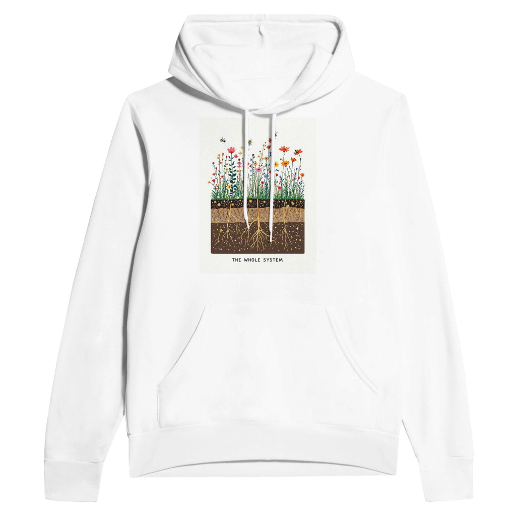 Wildflower Meadow Pollinator Ecology Hoodie | UK Nature Gift - Wild Thread Co