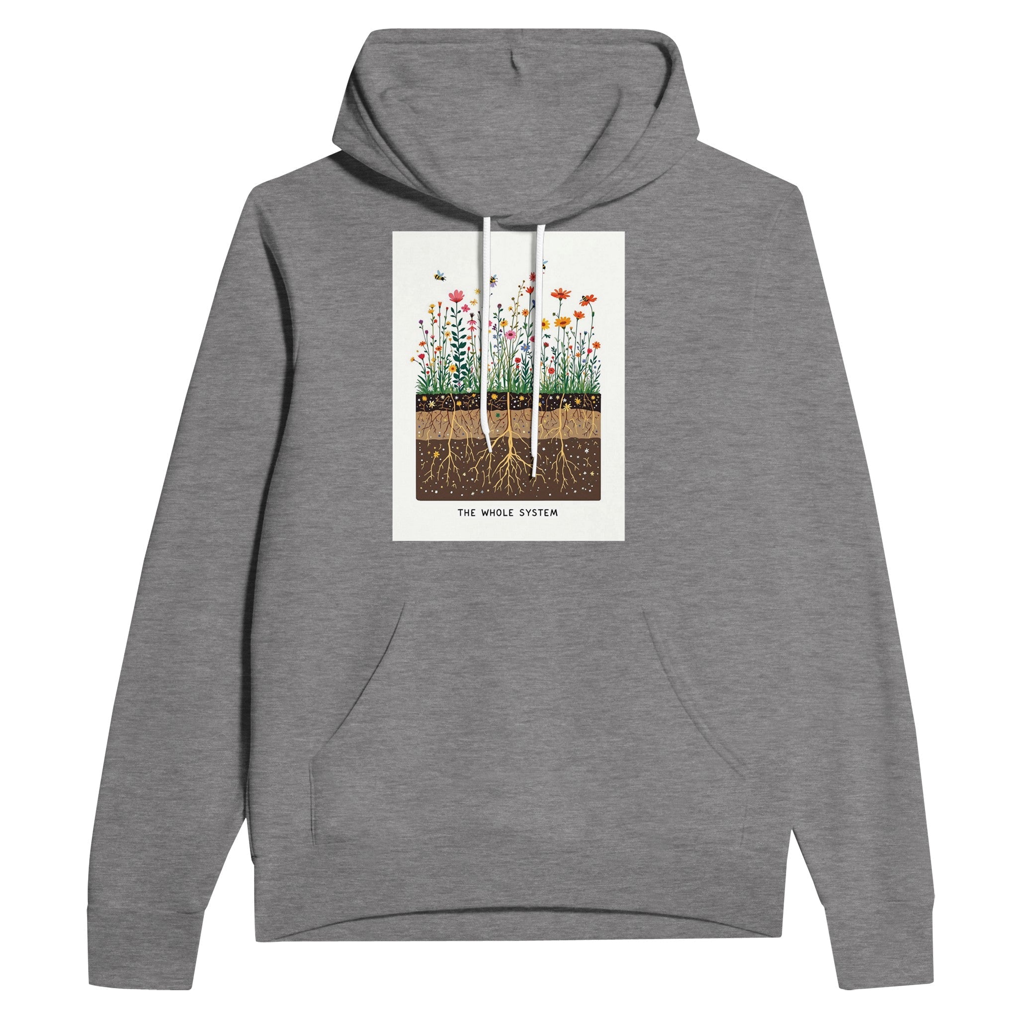 Wildflower Meadow Pollinator Ecology Hoodie | UK Nature Gift - Wild Thread Co