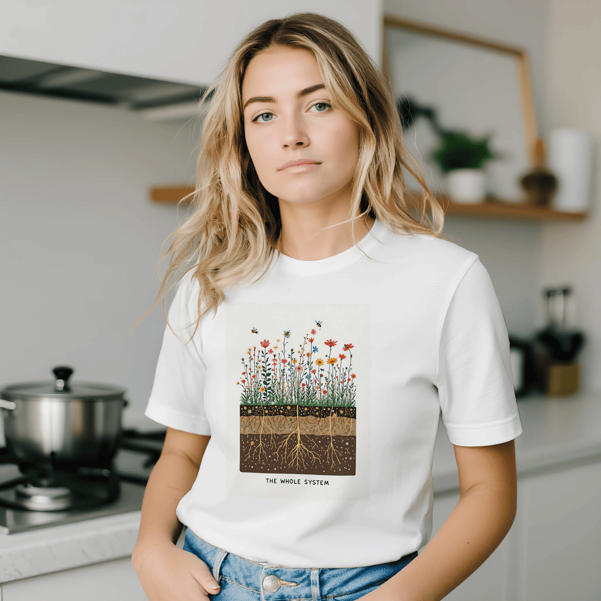 Wildflower Meadow Pollinator Ecology T-Shirt | UK Nature Gift - Wild Thread Co