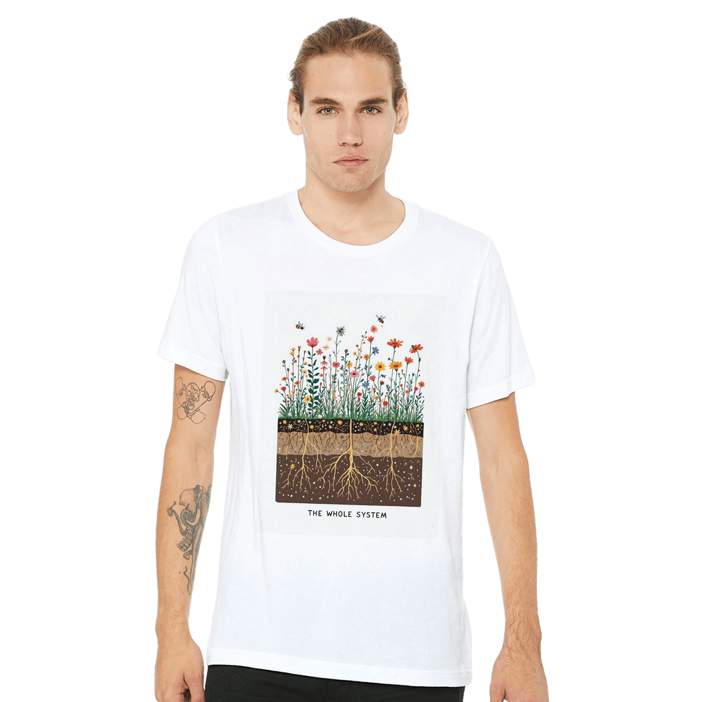 Wildflower Meadow Pollinator Ecology T-Shirt | UK Nature Gift - Wild Thread Co