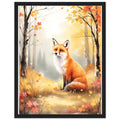 Fox Watercolour Wall Art Ready to Hang UK — Framed Art Print | Wild Thread Co UK