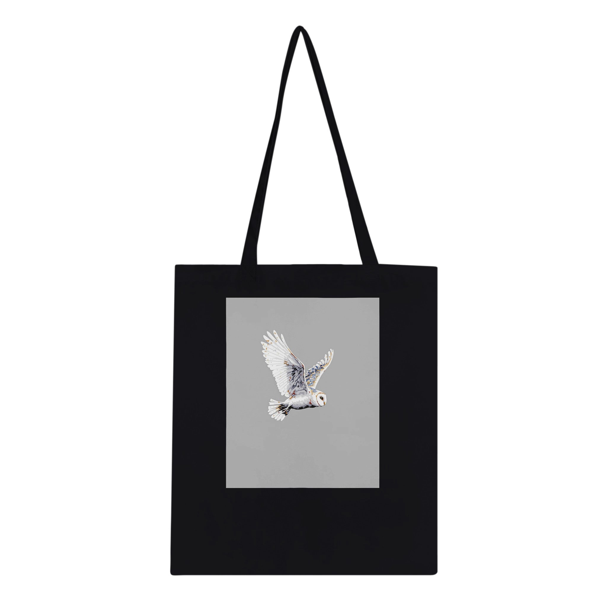 Barn Owl Flight Cotton Shopper UK Tote Bag — detail view | Wild Thread Co
