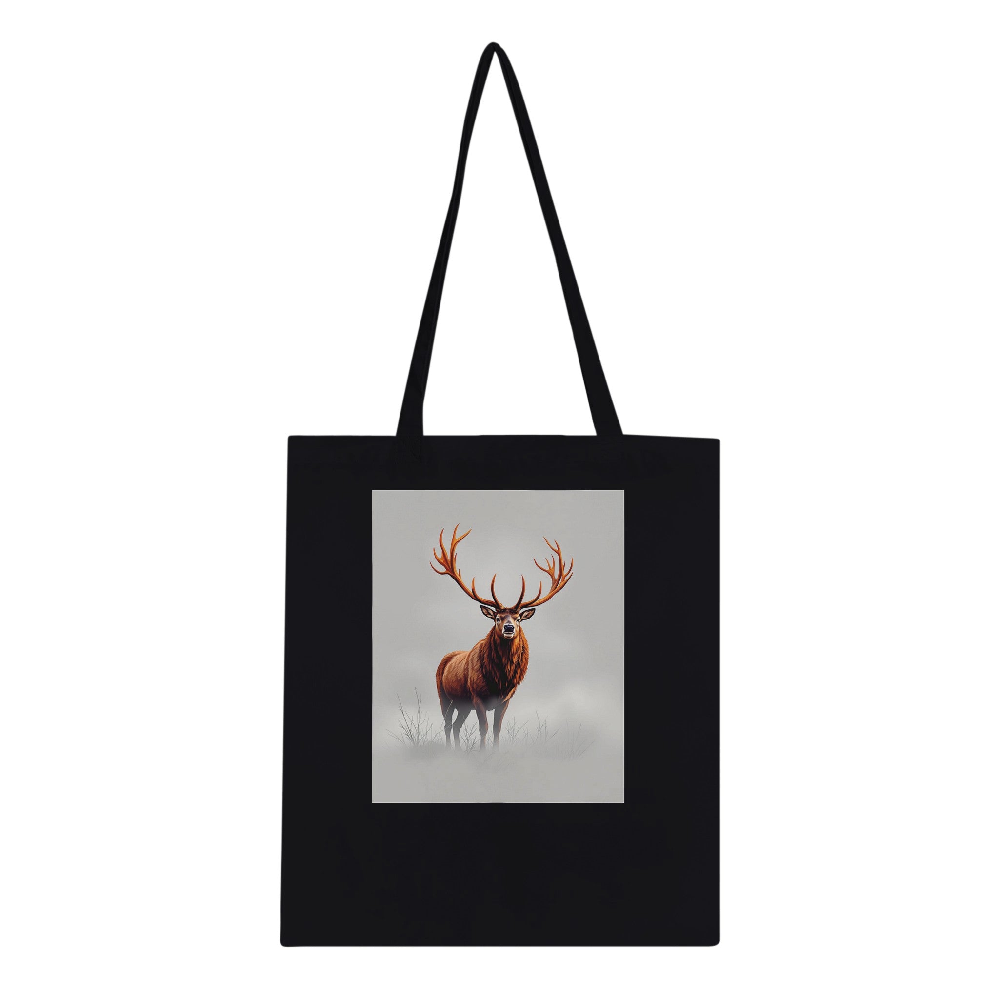 Deer Stag Antlers Cotton Shopper UK Tote Bag — detail view | Wild Thread Co