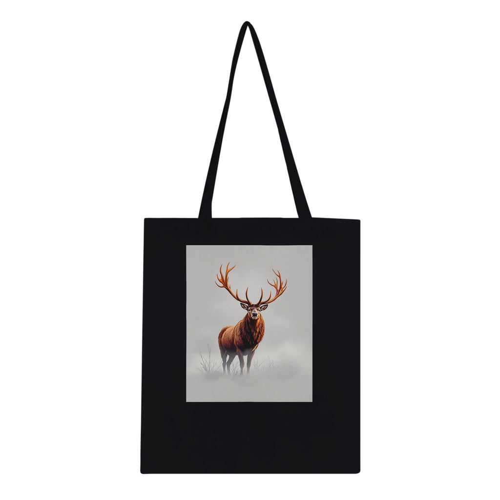 Deer Stag Antlers Cotton Shopper UK Tote Bag — detail view | Wild Thread Co