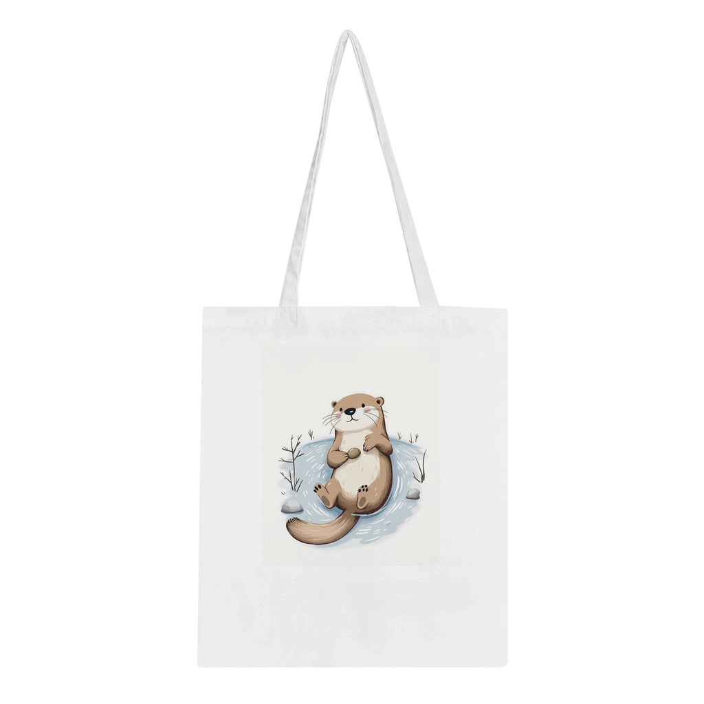 Otter Playing Cotton Shopper UK — Tote Bag | Wild Thread Co UK