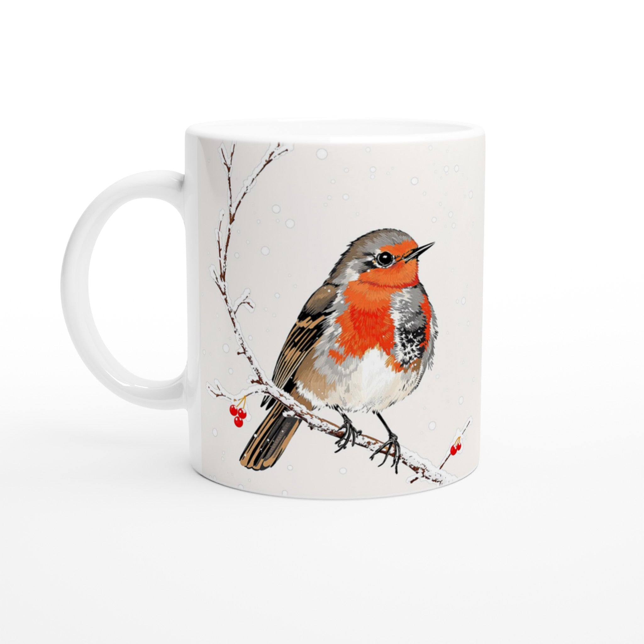 Robin Redbreast Coffee Tea Ceramic 11oz Mug UK Gift — Mug | Wild Thread Co UK