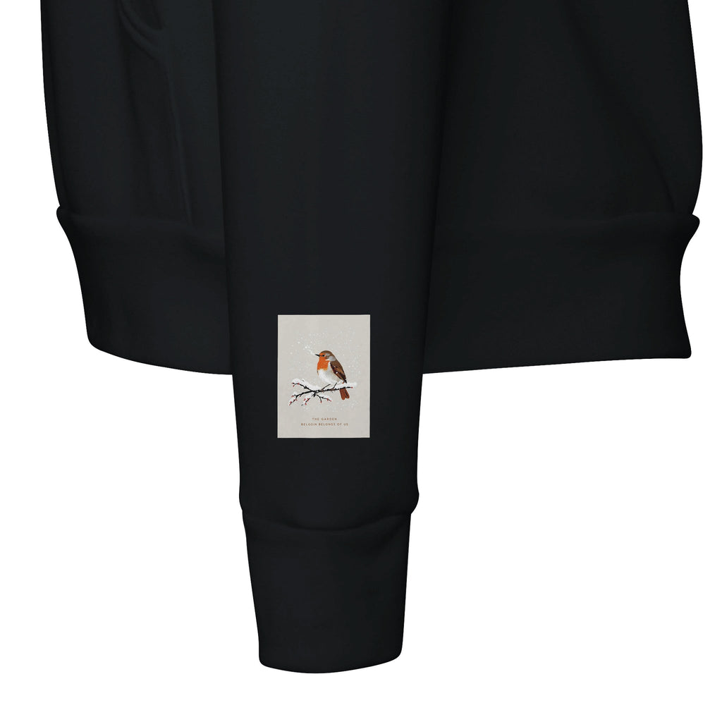 Winter Robin British Bird Hoodie | UK Garden Gift Hoodie - Wild Thread Co