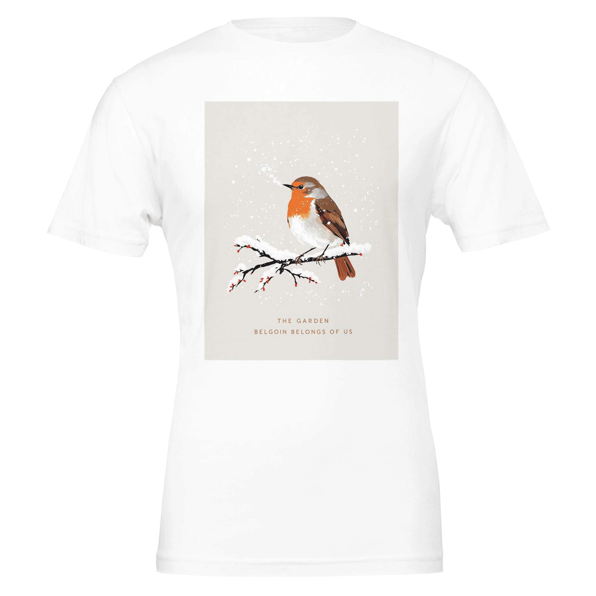Winter Robin British Bird T-Shirt | UK Garden Gift Tee - Wild Thread Co