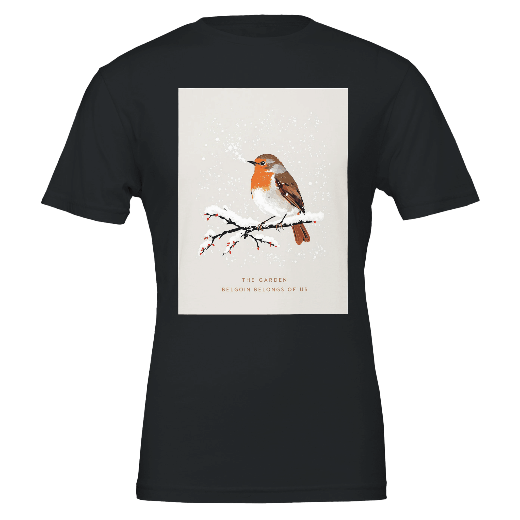 Winter Robin British Bird T-Shirt | UK Garden Gift Tee - Wild Thread Co