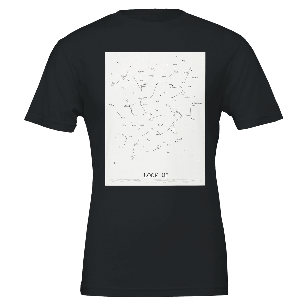 Winter Star Chart T-Shirt | Hand-Drawn Constellation Night Sky Shirt - Wild Thread Co