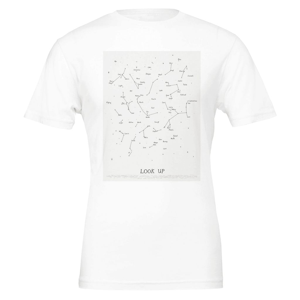 Winter Star Chart T-Shirt | Hand-Drawn Constellation Night Sky Shirt - Wild Thread Co