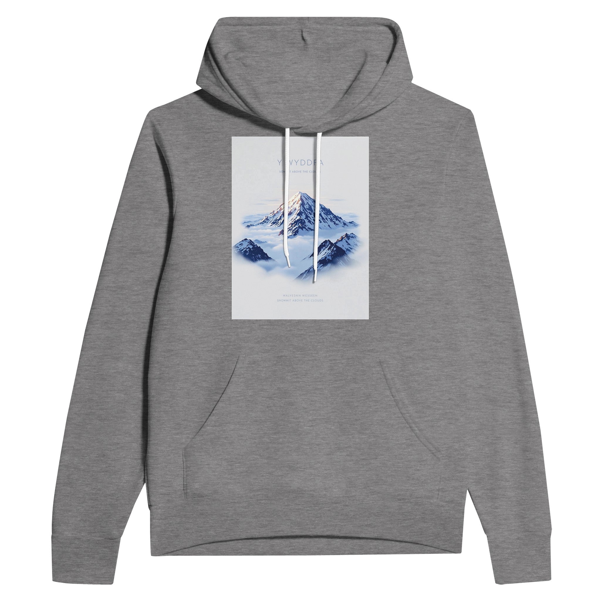 Y Wyddfa Snowdon Summit Above Clouds Hoodie | Welsh Mountain - Wild Thread Co