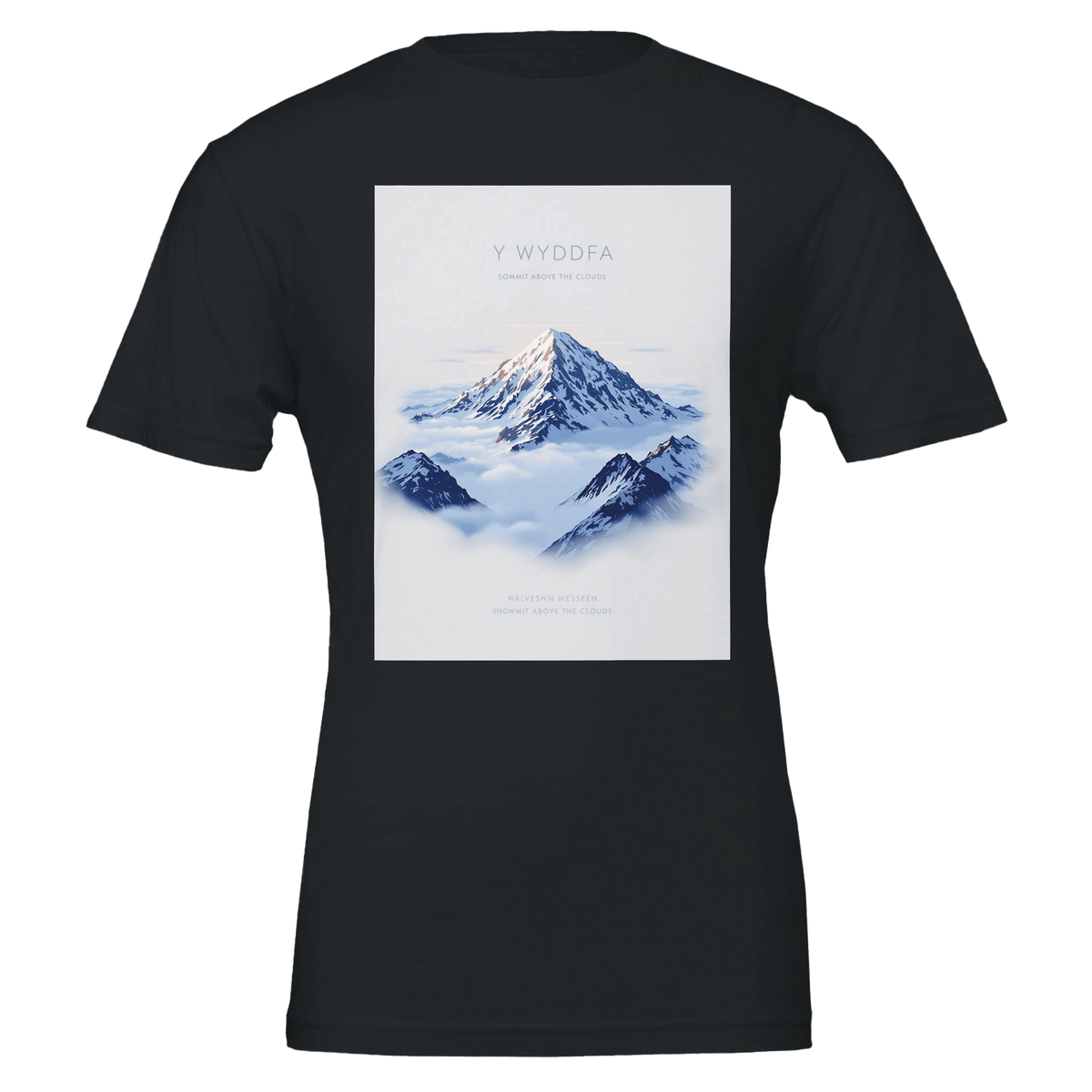 Y Wyddfa Snowdon T-Shirt | Cloud Inversion Summit Above Clouds - Wild Thread Co