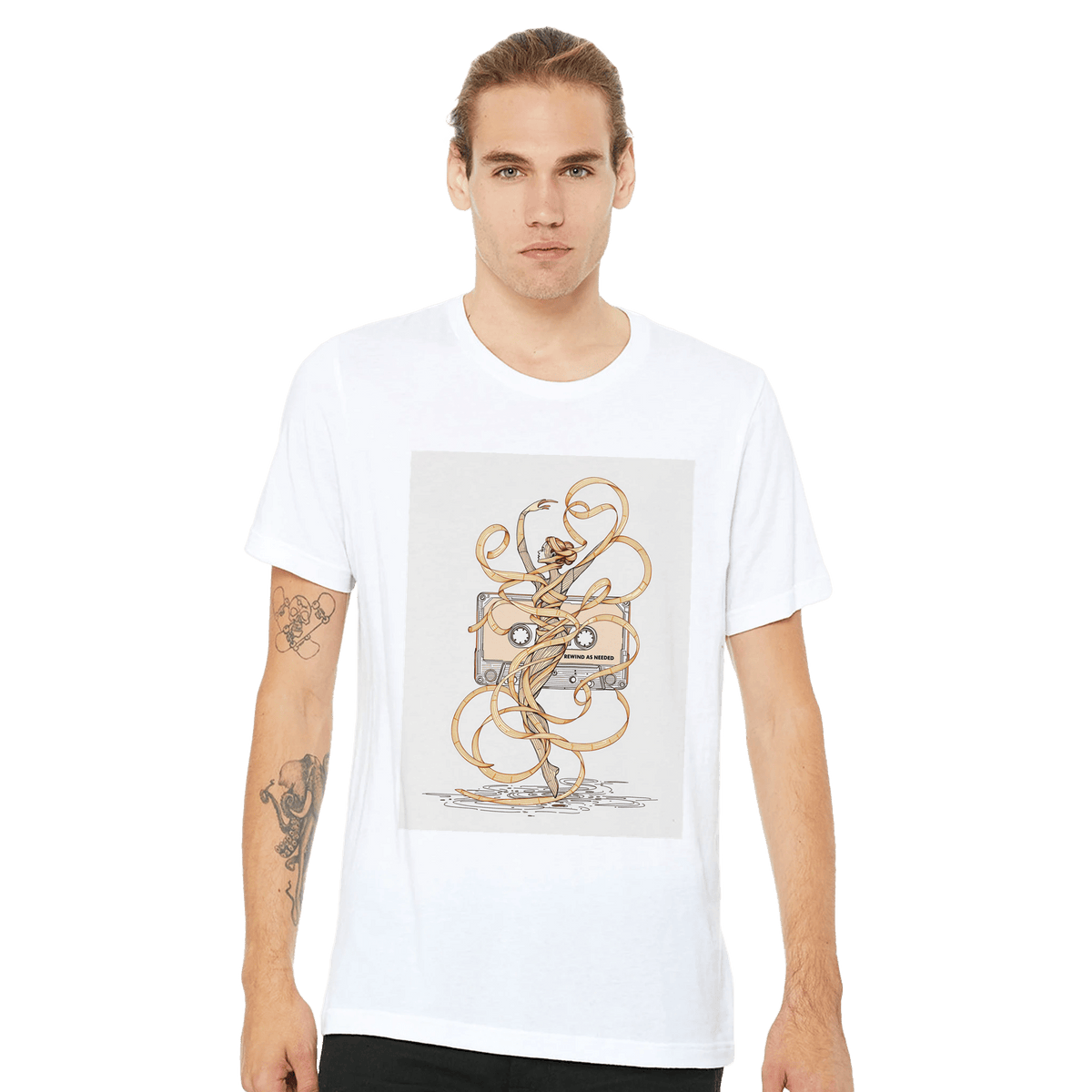 Y2K Cassette Tee | Music Lover Shirt | Retro Mixtape Design | Black - Wild Thread Co