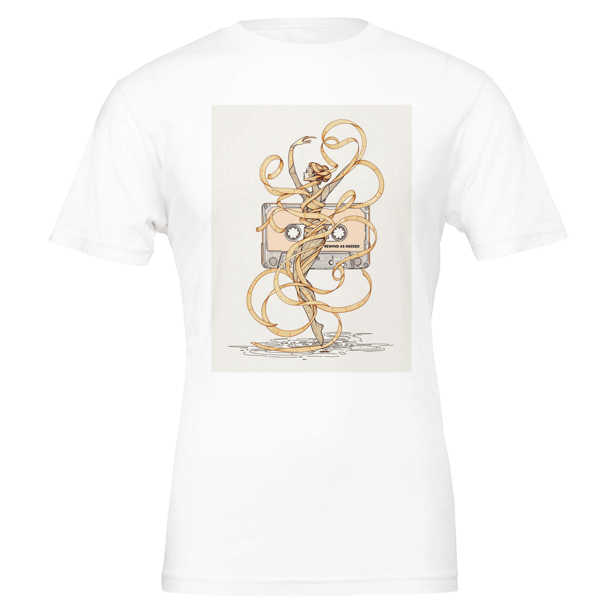 Y2K Cassette Tee | Music Lover Shirt | Retro Mixtape Design | Black - Wild Thread Co