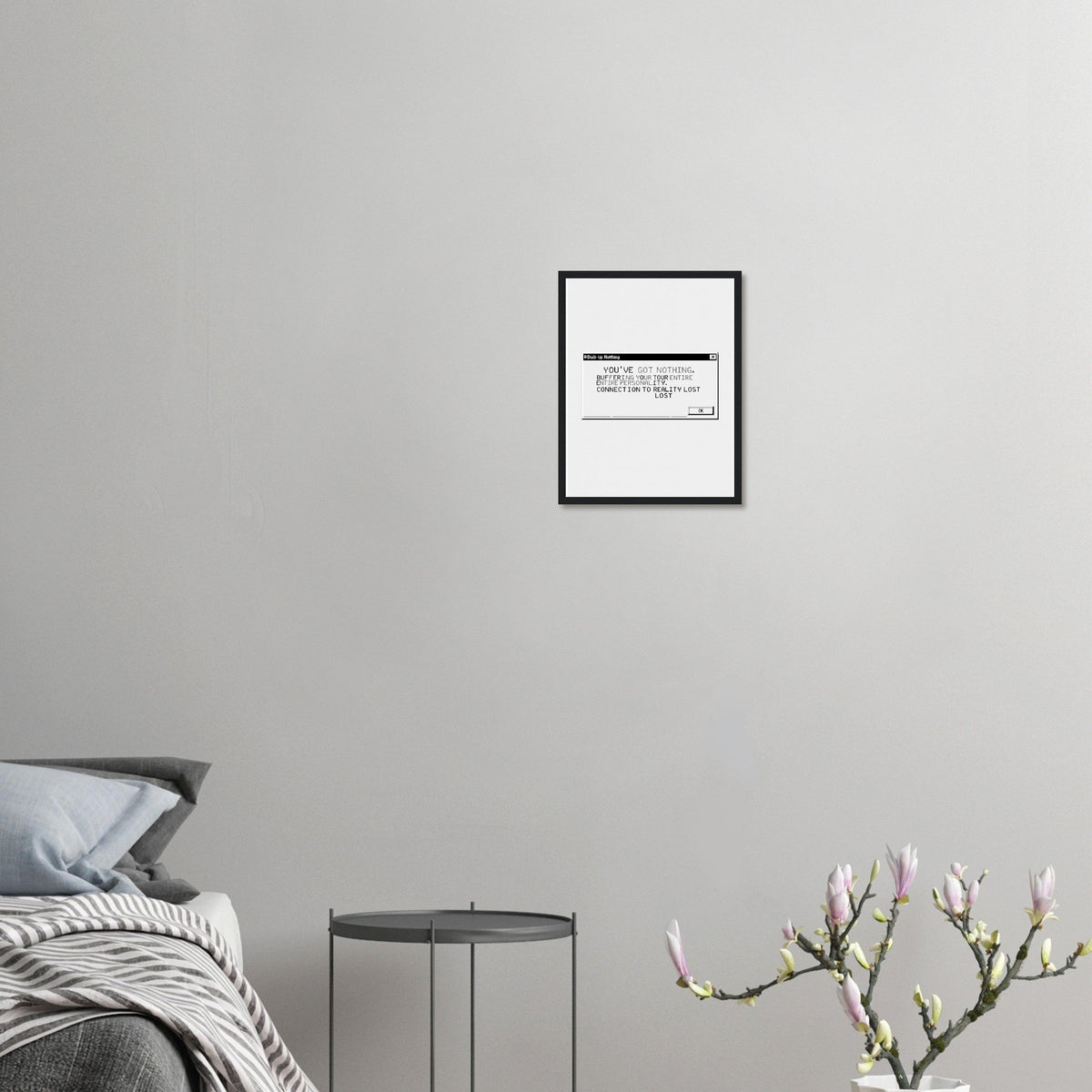 Y2k Dial Up Internet Rage Framed Print Wall Art Ready to Hang UK - Wild Thread Co