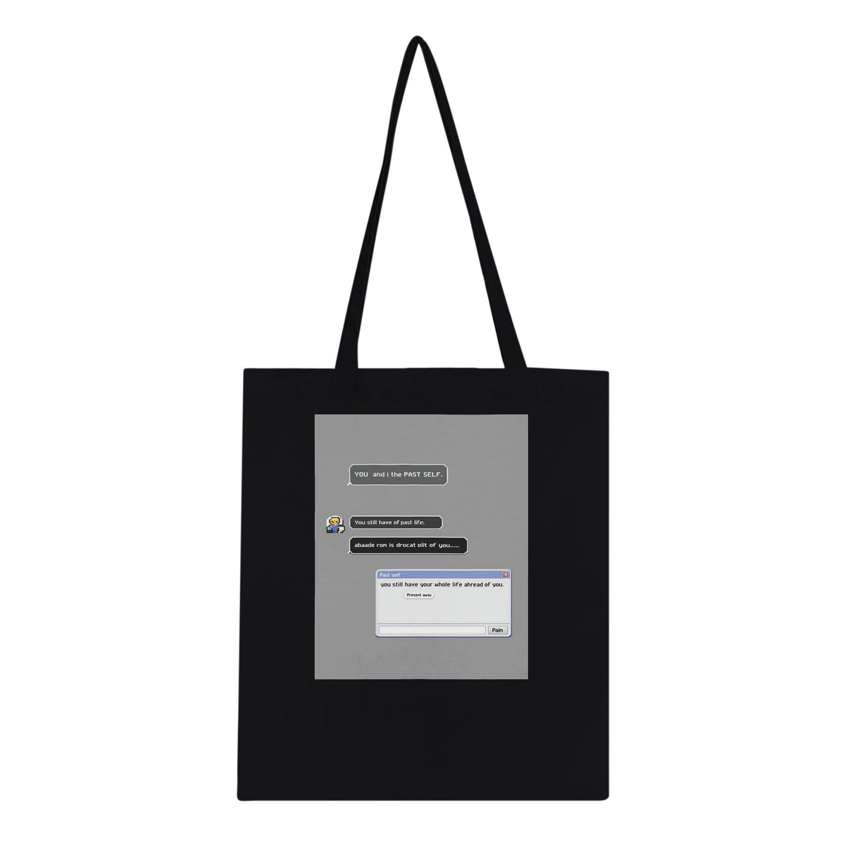 Y2k Early Internet Aim Nostalgia Tote Bag Cotton Shopper UK - Wild Thread Co