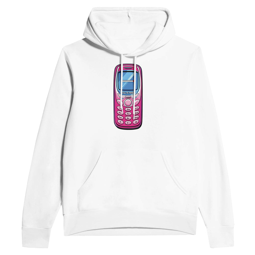 Y2k Flip Phone Nostalgia Hoodie | Unique Gift UK - Wild Thread Co