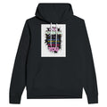 Y2K Rave Flyer Motivational Navy Hoodie | Festival Hoodie UK Techno - Wild Thread Co