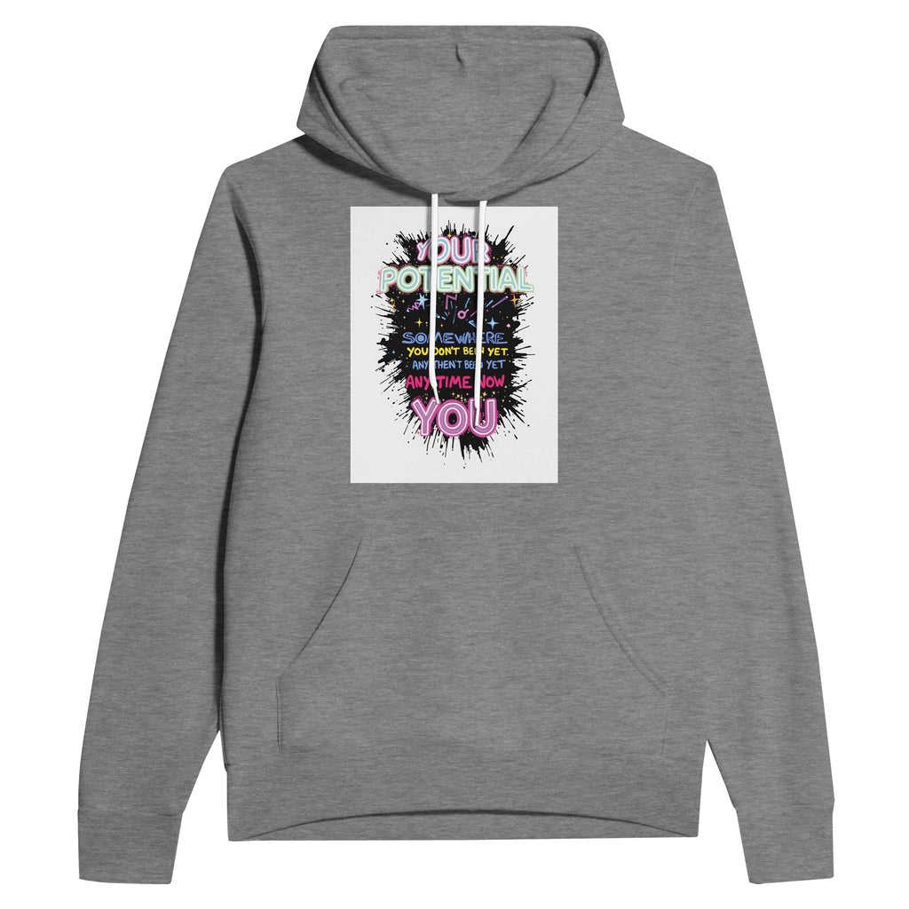 Y2K Rave Flyer Motivational Navy Hoodie | Festival Hoodie UK Techno - Wild Thread Co