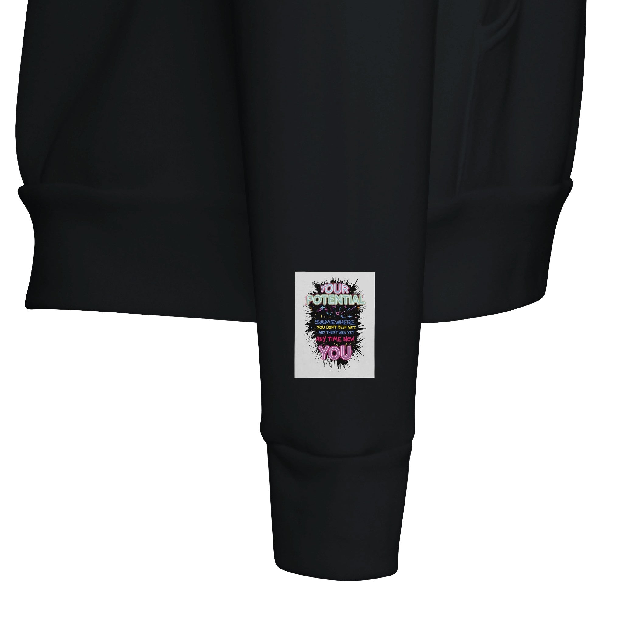 Y2K Rave Flyer Motivational Navy Hoodie | Festival Hoodie UK Techno - Wild Thread Co