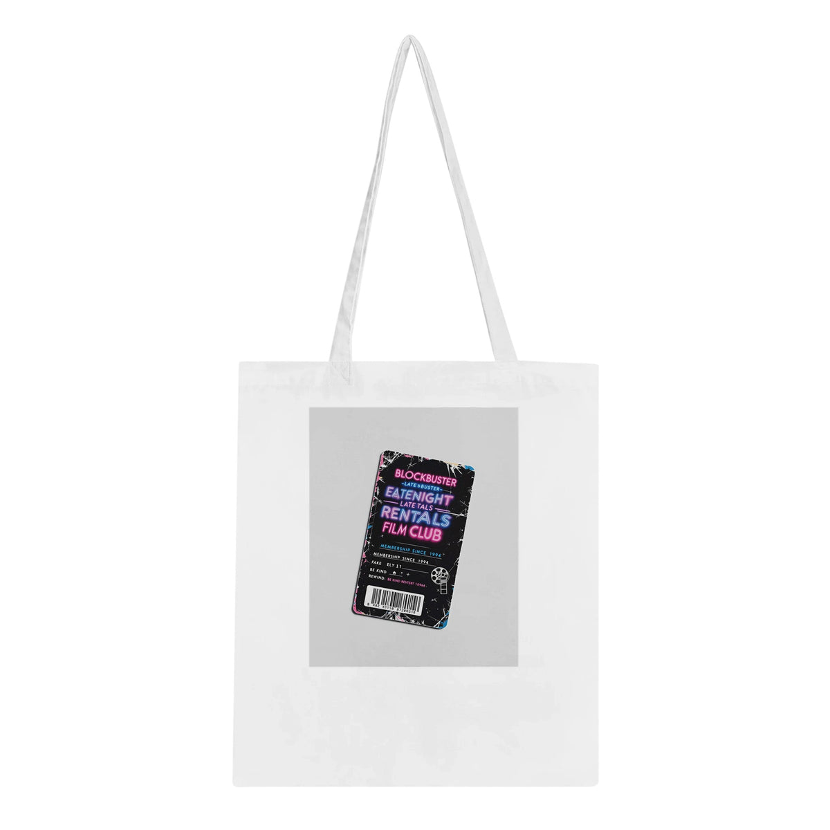 Y2k Vhs Video Shop Tote Bag Cotton Shopper UK | Retro Gift - Wild Thread Co