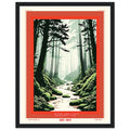 Yakushima Vintage Travel Framed Print Wall Art Ready to Hang UK — Framed Art Print | Wild Thread Co UK