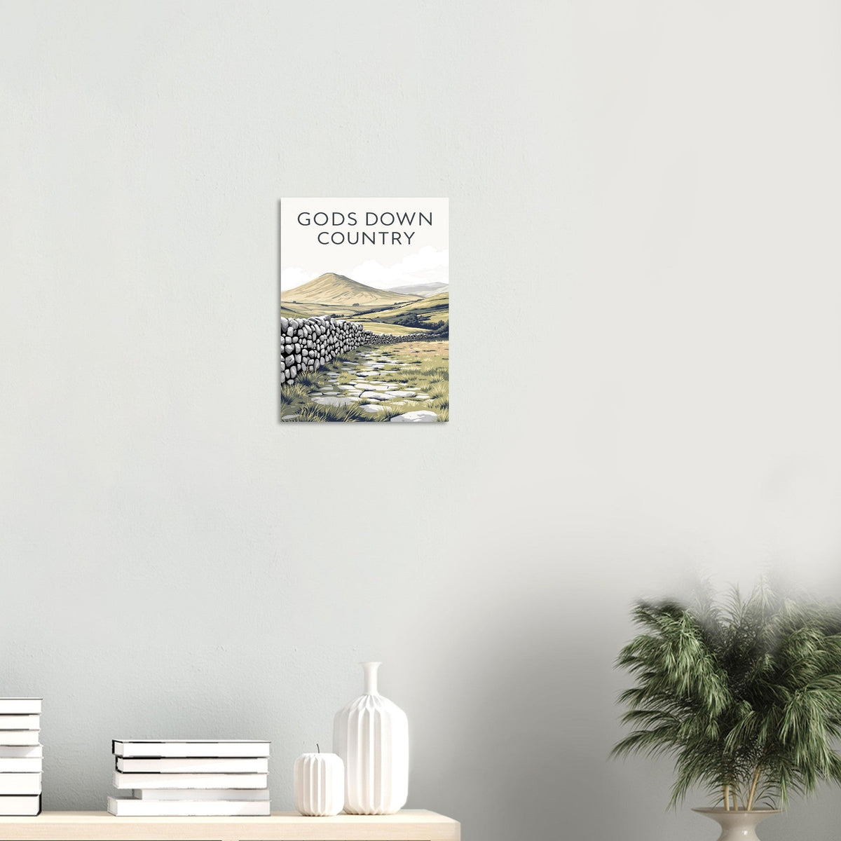 Yorkshire Dales Gods Own Country Art Print Poster Wall Art UK | Unique - Wild Thread Co